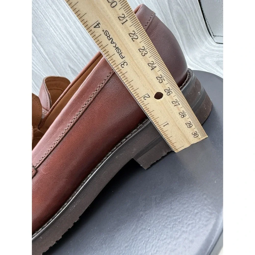 Allen Edmonds Damon Mens Size 8D Chili Brown Penny Loafers Dress Shoes 8647